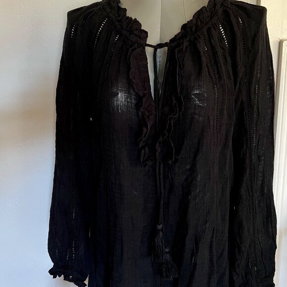 Sundance 'artist' top, NEVER WORN, BLACK, size S - Picture 8 of 14